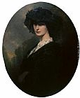 Franz Xavier Winterhalter Canvas Paintings - Jadwiga Potocka, Countess Branicka